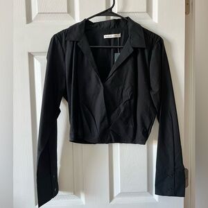 Abercrombie Cropped Collared Shirt